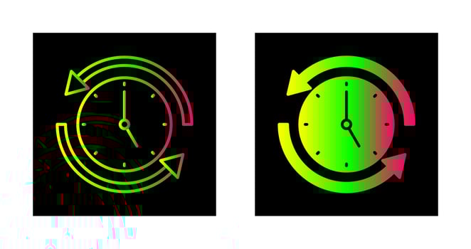 Run Time Vector Icon