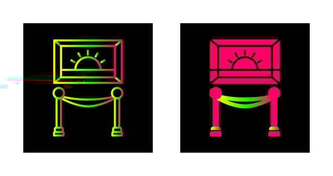 Painting Exhibit Vector Icon