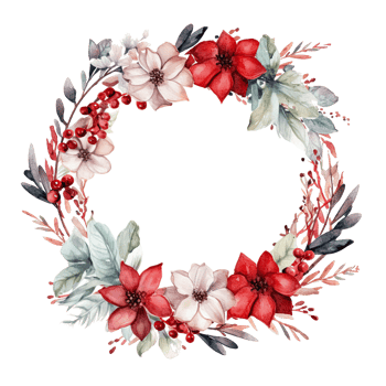 Watercolor Christmas background. Illustration png