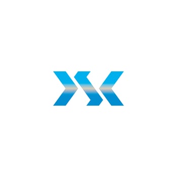 Letter H Horizon logo design vector