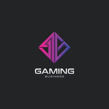 Letters J4G 3D Gaming shaped Square logo design vector