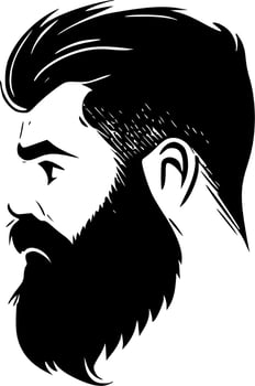 Beard - High Quality Vector Logo - Vector illustration ideal for T-shirt graphic