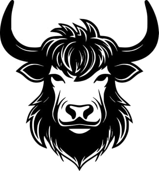 Highland Cow - High Quality Vector Logo - Vector illustration ideal for T-shirt graphic