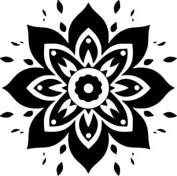 Mandala, Minimalist and Simple Silhouette - Vector illustration