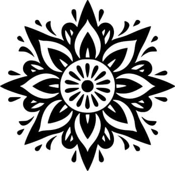 Mandala, Minimalist and Simple Silhouette - Vector illustration
