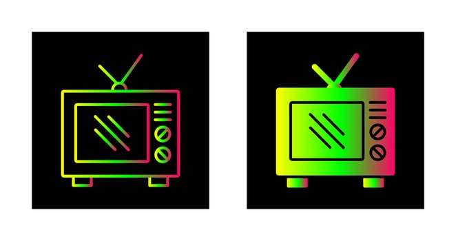 Old TV Vector Icon