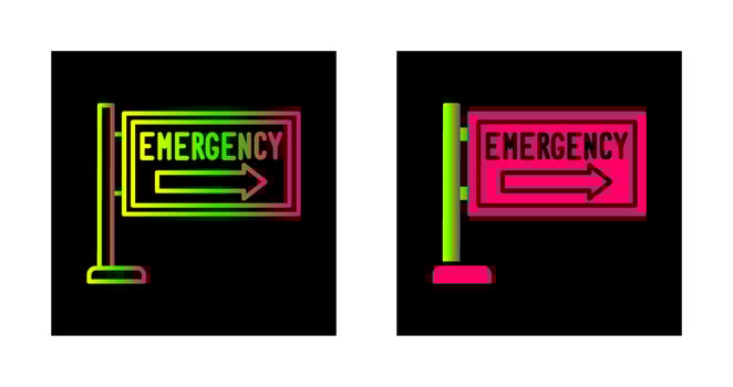 Emergency Sign Vector Icon