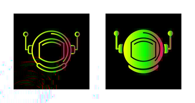 Astronaut Helmate Vector Icon