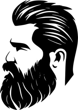 Beard - High Quality Vector Logo - Vector illustration ideal for T-shirt graphic