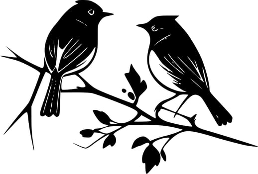 Birds - Minimalist and Flat Logo - Vector illustration