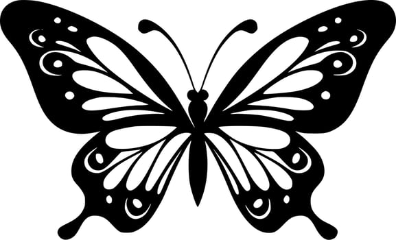 Butterflies, Minimalist and Simple Silhouette - Vector illustration