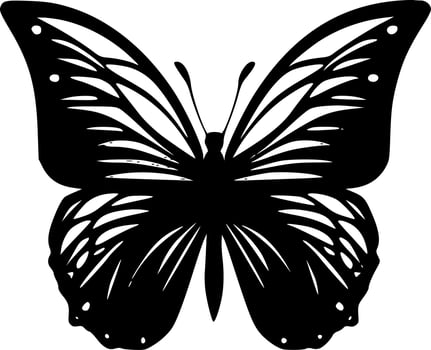 Butterfly, Minimalist and Simple Silhouette - Vector illustration