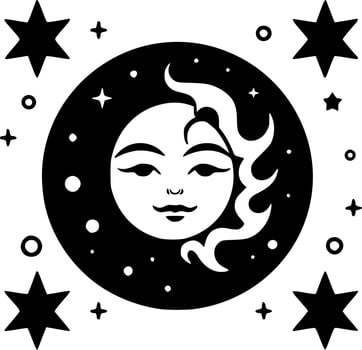 Celestial - Minimalist and Flat Logo - Vector illustration