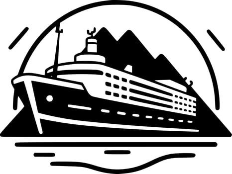 Cruise - Minimalist and Flat Logo - Vector illustration