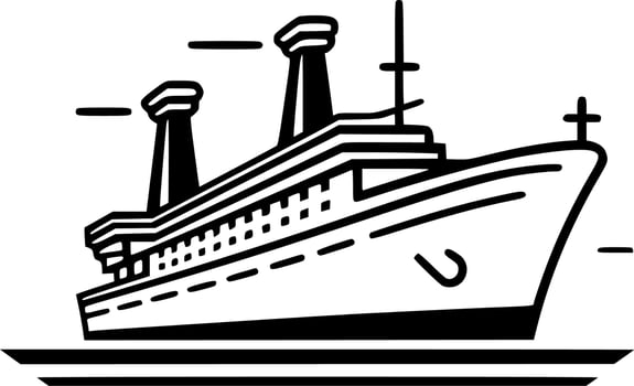 Cruise - Minimalist and Flat Logo - Vector illustration