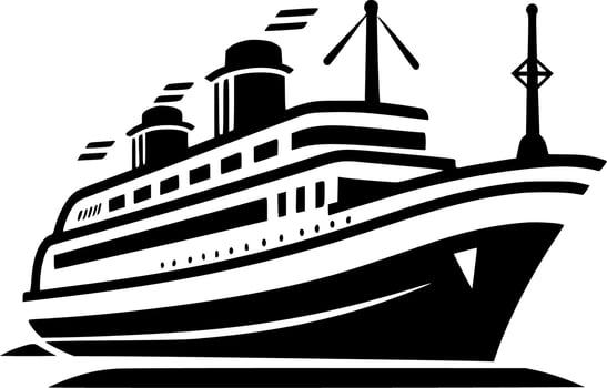 Cruise - Minimalist and Flat Logo - Vector illustration