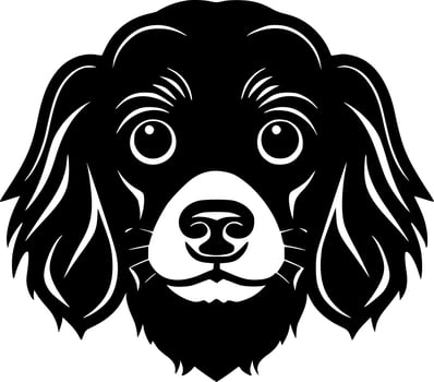 Dog - Minimalist and Flat Logo - Vector illustration