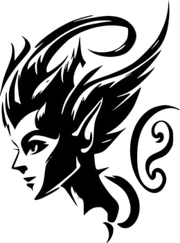 Fantasy - Minimalist and Flat Logo - Vector illustration