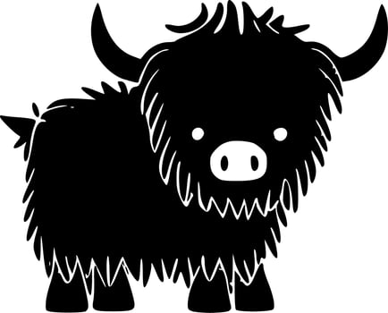 Highland Cow - High Quality Vector Logo - Vector illustration ideal for T-shirt graphic
