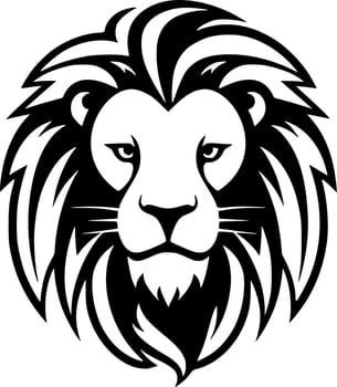 Lion - Minimalist and Flat Logo - Vector illustration
