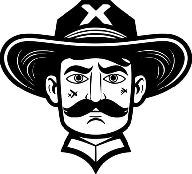 Mexico, Minimalist and Simple Silhouette - Vector illustration