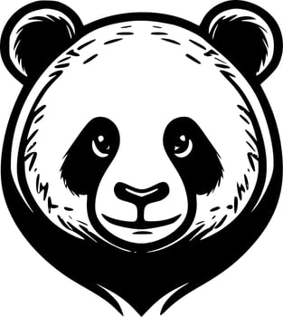 Panda - High Quality Vector Logo - Vector illustration ideal for T-shirt graphic