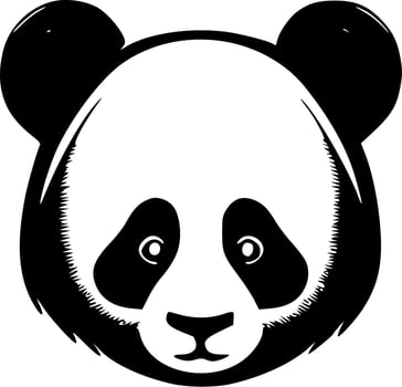 Panda - Minimalist and Flat Logo - Vector illustration