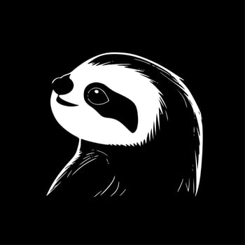 Sloth - Minimalist and Flat Logo - Vector illustration