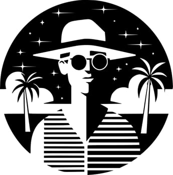 Summer - Minimalist and Flat Logo - Vector illustration