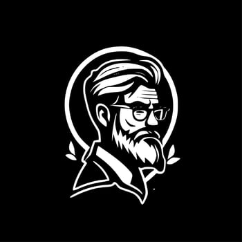 Teacher - Minimalist and Flat Logo - Vector illustration