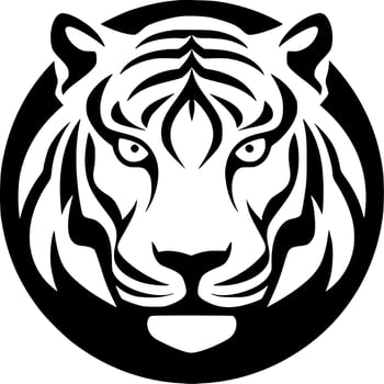 Tiger - Minimalist and Flat Logo - Vector illustration