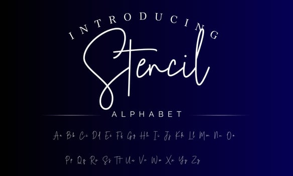 Signature Font Calligraphy Logotype Script Brush Font Type Font lettering handwritten vector
