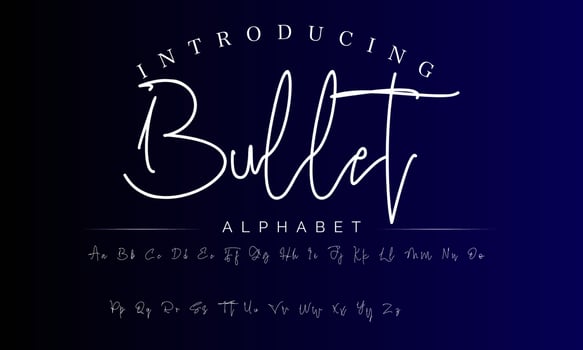 Signature Font Calligraphy Logotype Script Brush Font Type Font lettering handwritten vector