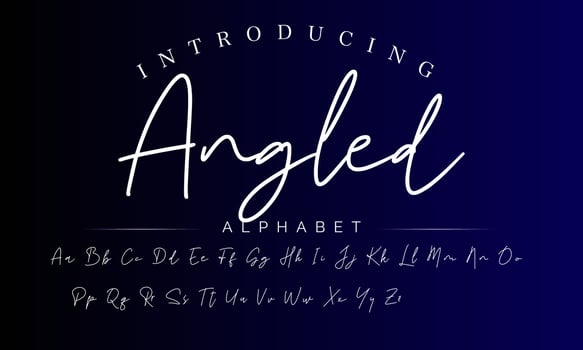 Signature Font Calligraphy Logotype Script Brush Font Type Font lettering handwritten vector