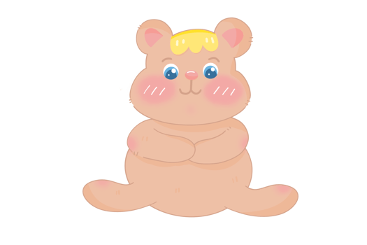 bear blonde hair png