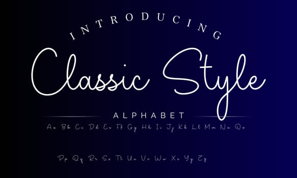 Signature Font Calligraphy Logotype Script Brush Font Type Font lettering handwritten vector