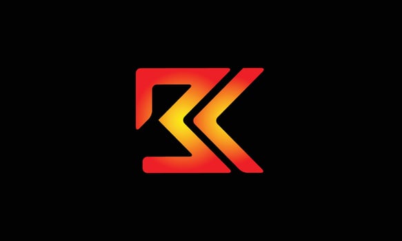 letter b and k logo designs are suitable for company and brand logos, letter b and k logos vector