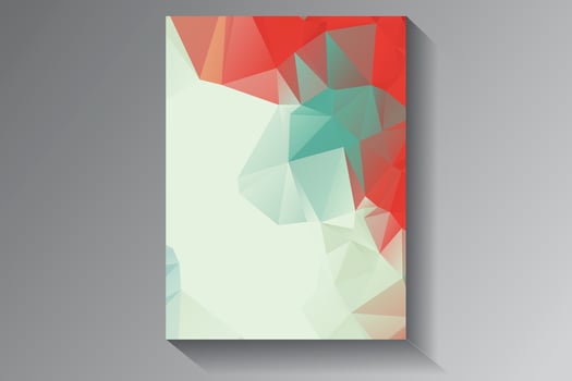 Low Poly Background Poster Design vector