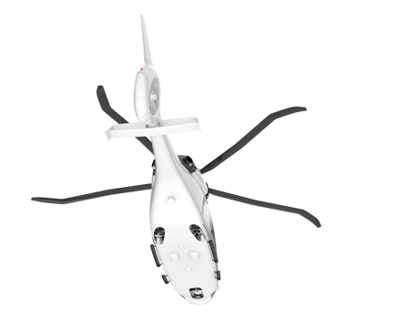 White aircraft isolated on transparent background. 3d rendering - illustration png