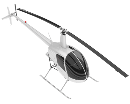 White aircraft isolated on transparent background. 3d rendering - illustration png