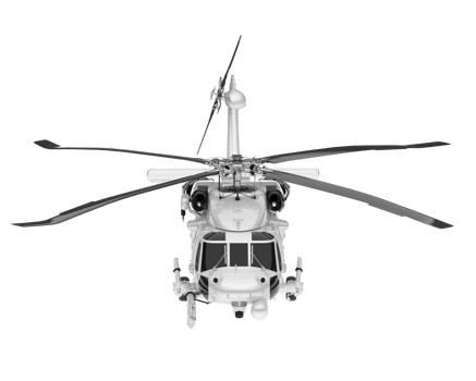 White aircraft isolated on transparent background. 3d rendering - illustration png