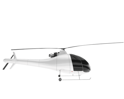 White aircraft isolated on transparent background. 3d rendering - illustration png