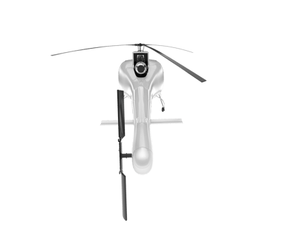 White aircraft isolated on transparent background. 3d rendering - illustration png