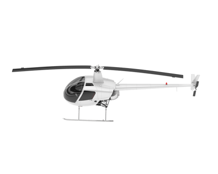 White aircraft isolated on transparent background. 3d rendering - illustration png