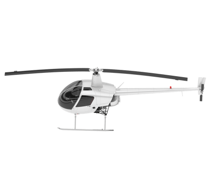 White aircraft isolated on transparent background. 3d rendering - illustration png