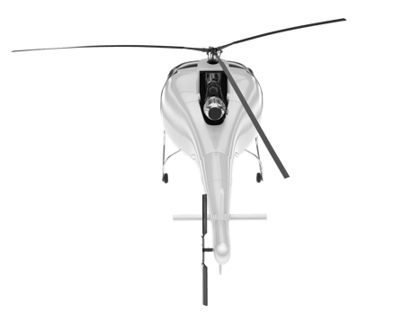 White aircraft isolated on transparent background. 3d rendering - illustration png