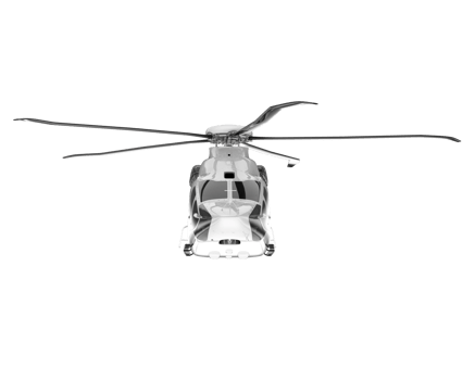 White aircraft isolated on transparent background. 3d rendering - illustration png
