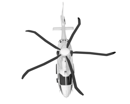 White aircraft isolated on transparent background. 3d rendering - illustration png