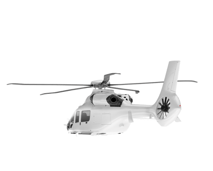 White aircraft isolated on transparent background. 3d rendering - illustration png