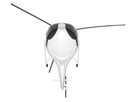 White aircraft isolated on transparent background. 3d rendering - illustration png